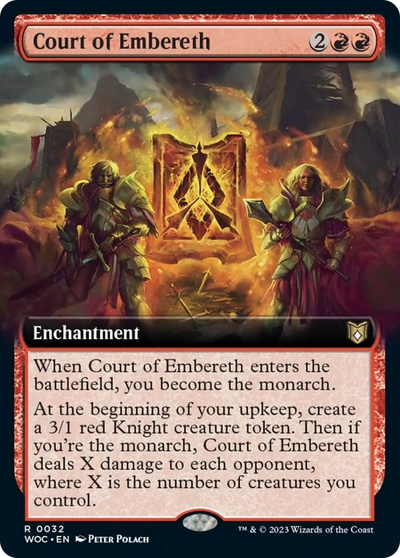 Court of Embereth (Extended Art) (32) [Wilds of Eldraine]