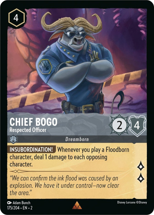 Chief Bogo - Respected Officer (175/204) [Rise of the Floodborn] - Inner Nerd