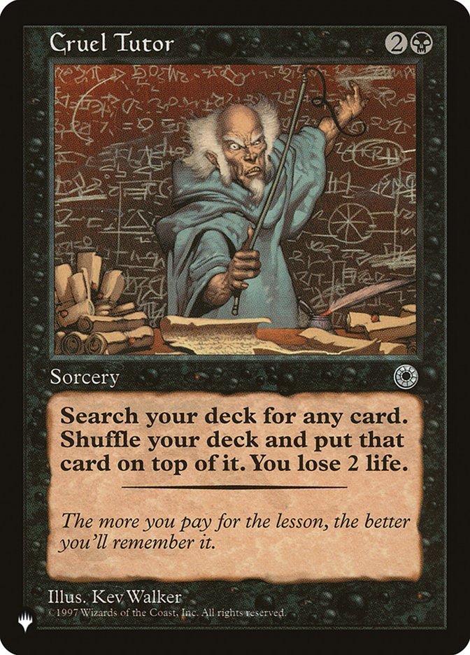 Cruel Tutor [The List] - Inner Nerd