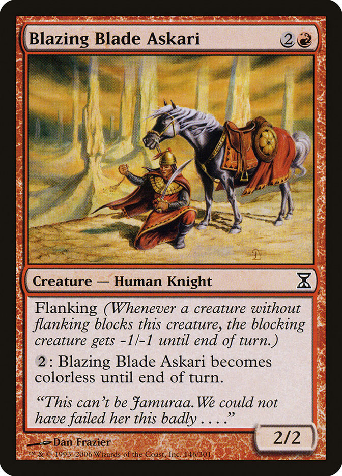 Blazing Blade Askari (146) [Time Spiral]