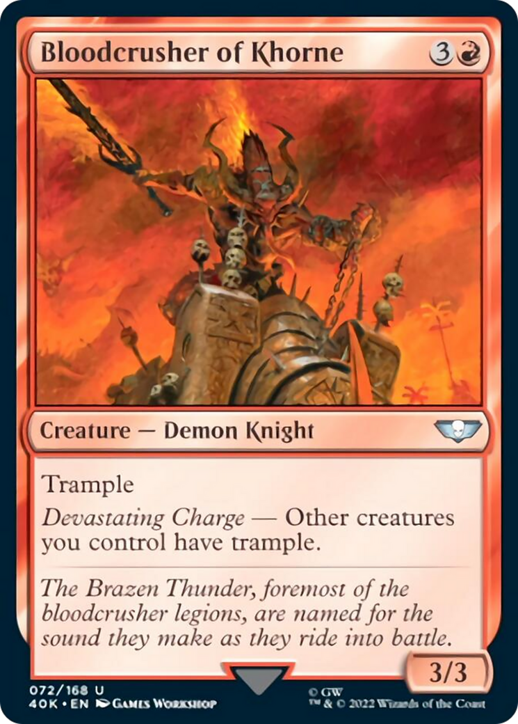 Bloodcrusher of Khorne (Surge Foil) (72) [Universes Beyond: Warhammer 40,000]