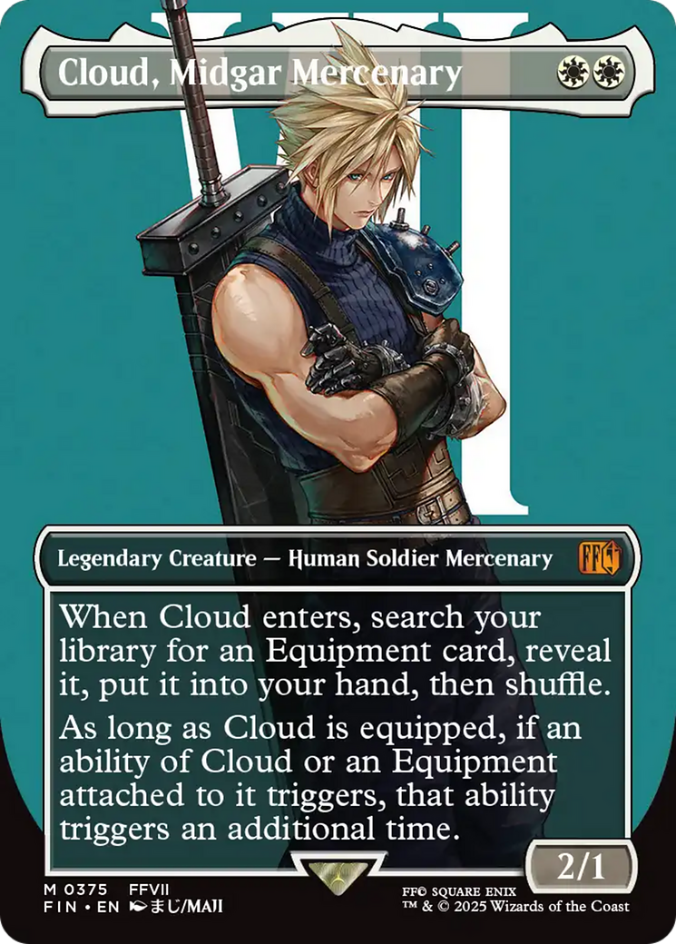 Cloud, Midgar Mercenary (Borderless) (375) [FINAL FANTASY]