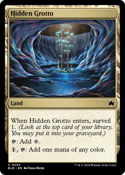 Hidden Grotto (254) (Bloomburrow)