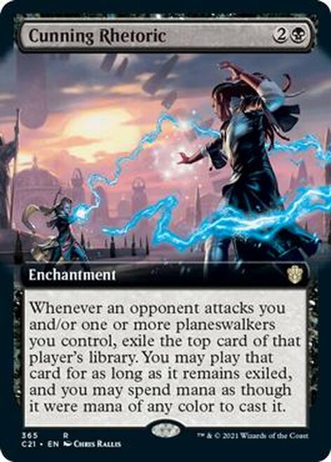 Cunning Rhetoric (Extended Art) (365) [Commander 2021]