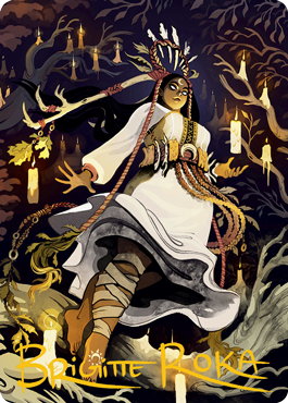 Candlegrove Witch Art Card (76/81) (Gold-Stamped Signature) (76) [Innistrad: Midnight Hunt]