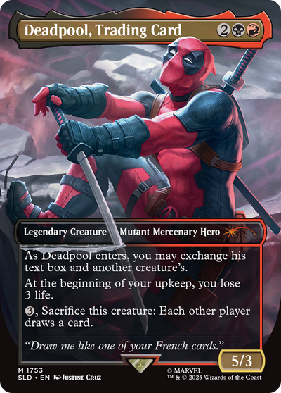 Deadpool, Trading Card (Rainbow Foil) (1753) [Secret Lair Drop Series]
