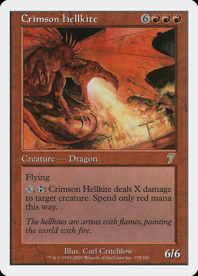 Crimson Hellkite (178) [7th Edition]