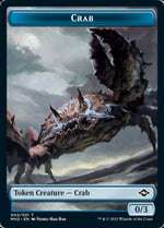 Clue (015) // Crab Double-Sided Token (15 // 2) [Modern Horizons 2]