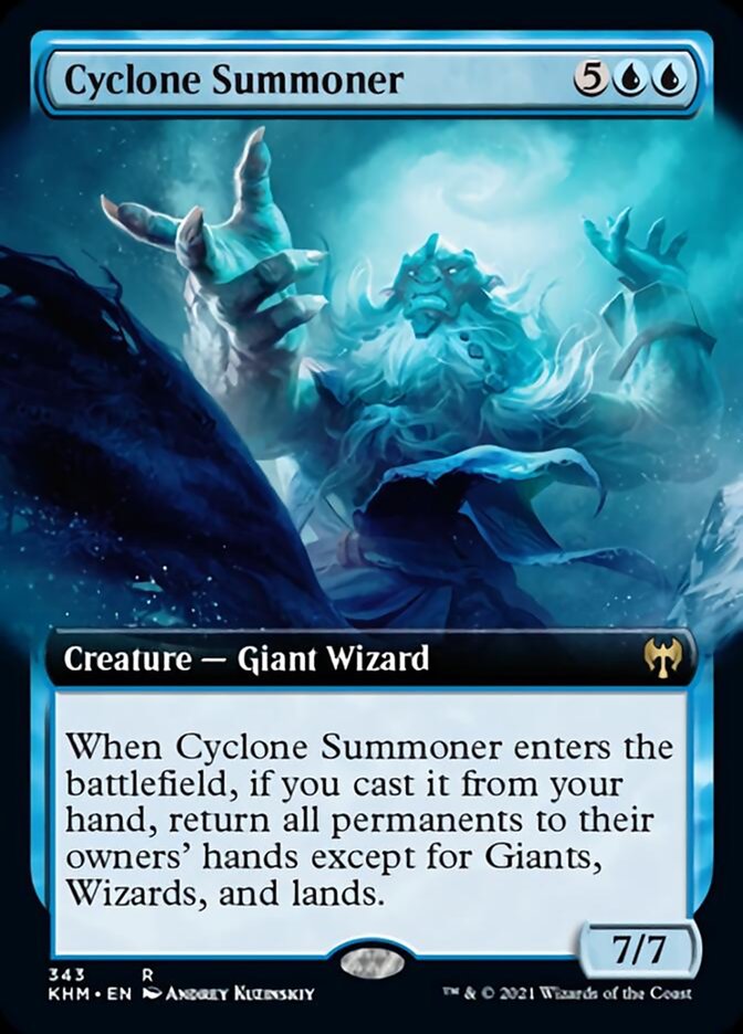 Cyclone Summoner (Extended Art) (343) [Kaldheim]