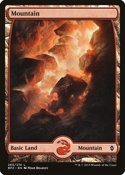 Mountain (265) - Full Art (265) (Battle for Zendikar)