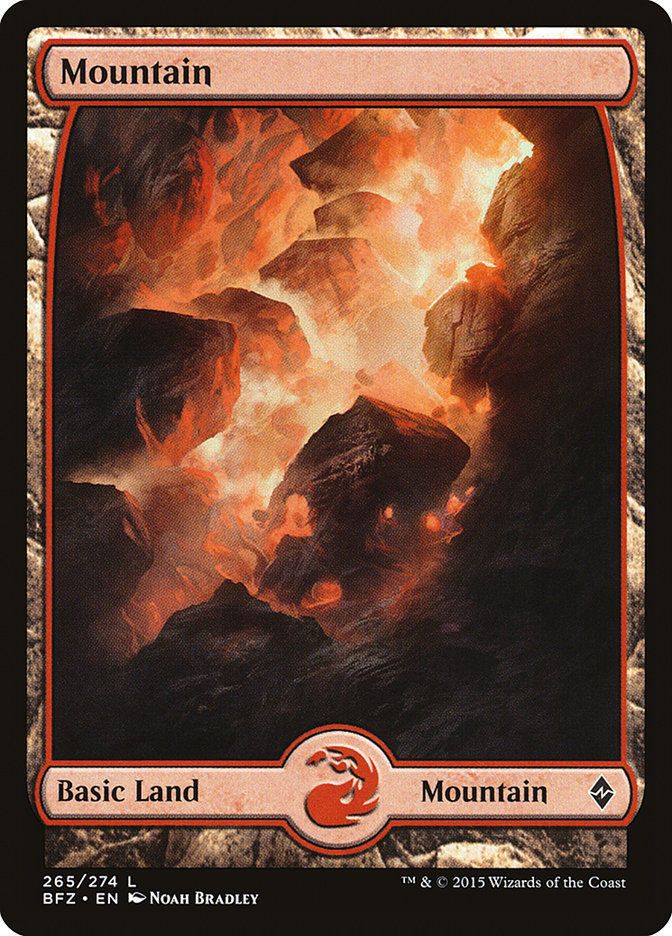 Mountain (265) - Full Art (265) (Battle for Zendikar)