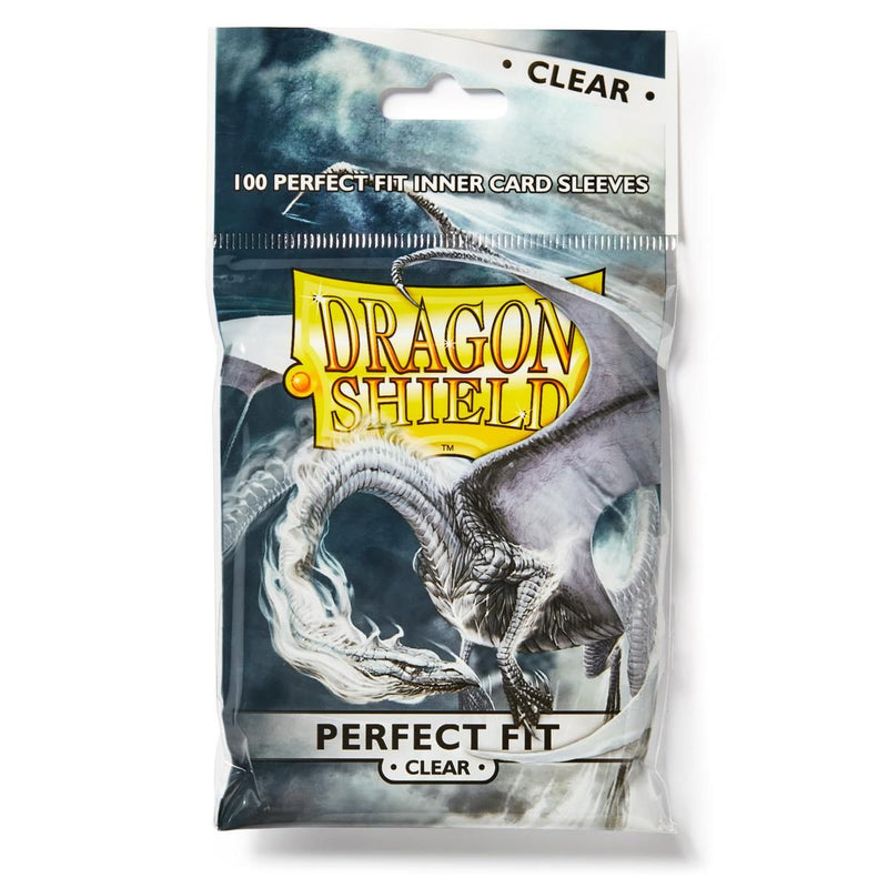 Dragon Shield: Standard Size 100ct Inner Sleeves - Perfect Fit (Clear 'Sanctus') - Inner Nerd