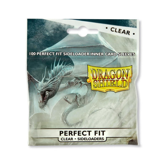 Dragon Shield: Standard Size 100ct Inner Sleeves - Perfect Fit Sideloader (Clear 'Naluapo') - Inner Nerd