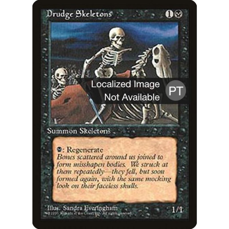 Drudge Skeletons [Fourth Edition (Foreign Black Border)] Mtg Single