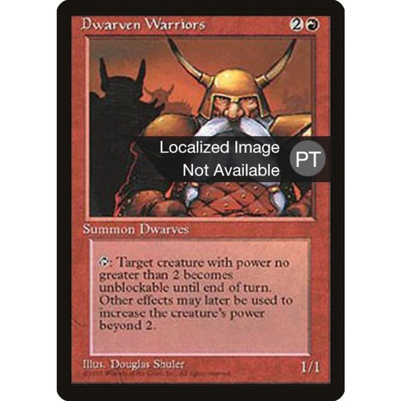 Dwarven Warriors [Fourth Edition (Foreign Black Border)] Mtg Single