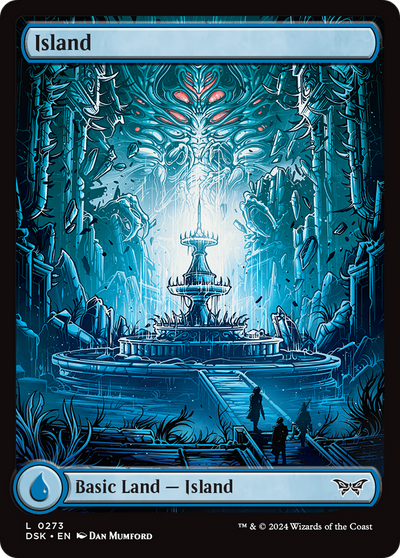 Island (0273) - Full Art (273) (Duskmourn: House of Horror)