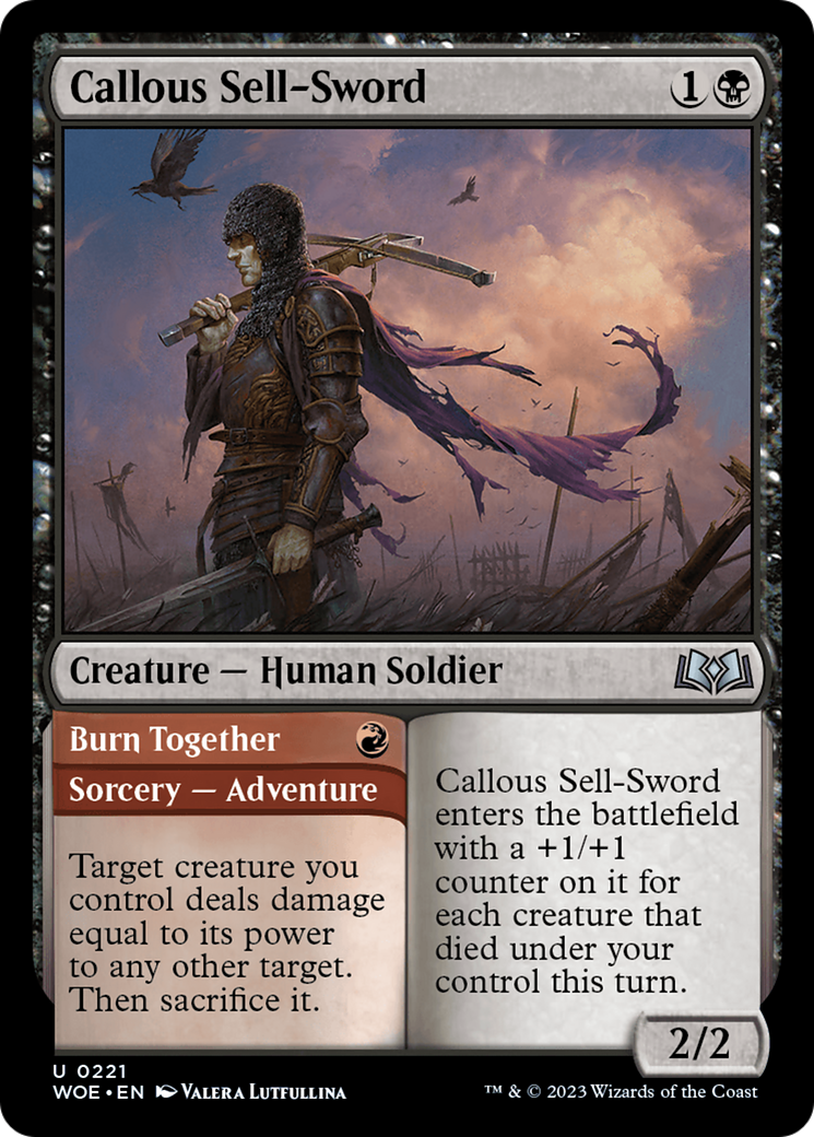 Callous Sell-Sword (221) [Wilds of Eldraine]