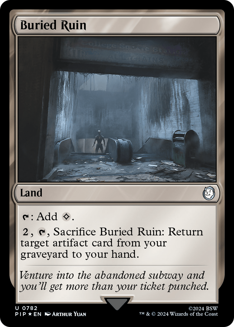 Buried Ruin (Surge Foil) (782) [Universes Beyond: Fallout]