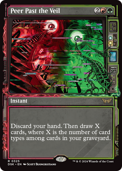 Peer Past the Veil (Showcase) (325) (Duskmourn: House of Horror)