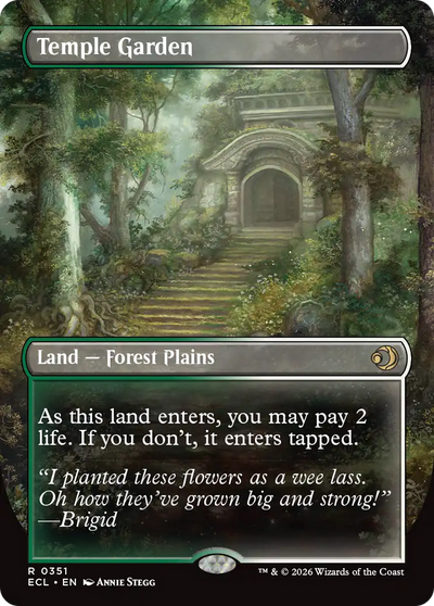 Temple Garden (Borderless) [Lorwyn Eclipsed]