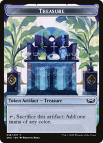 Boar // Treasure Double-Sided Token (16 // 18) [Outlaws of Thunder Junction]