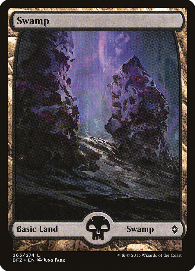 Swamp (263) - Full Art (263) (Battle for Zendikar)