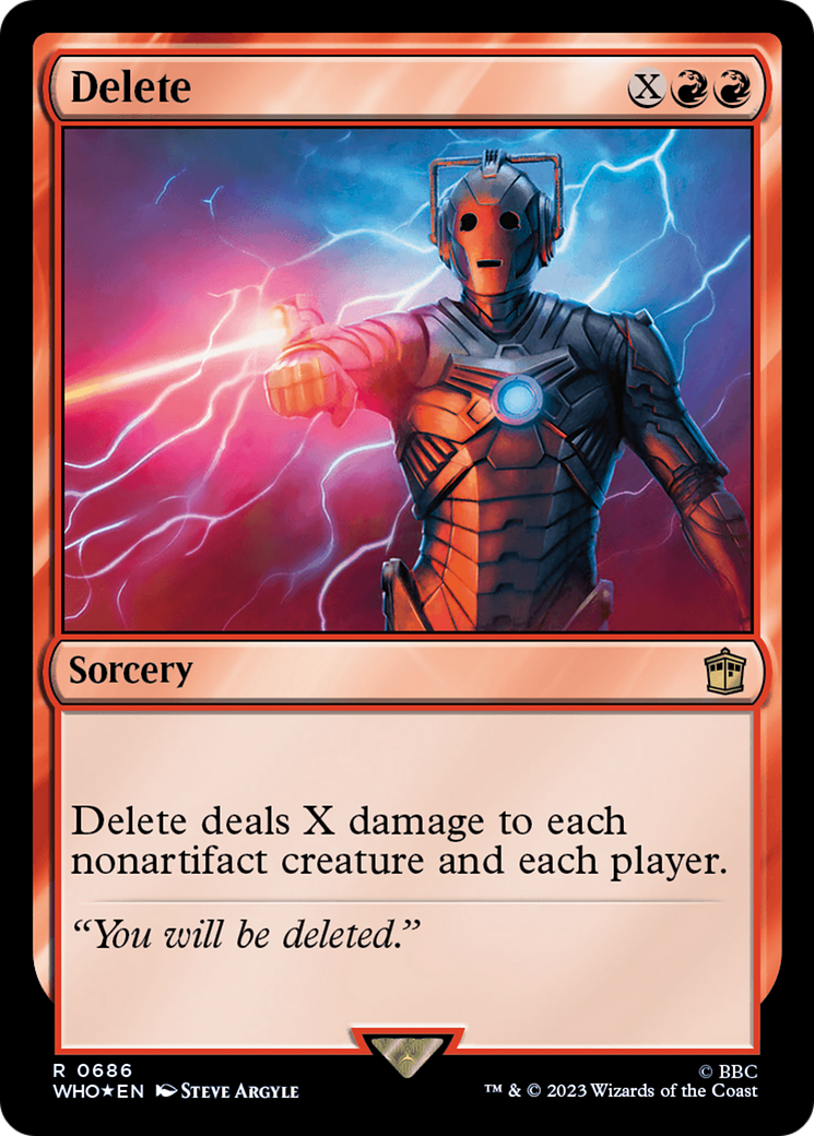 Delete (Surge Foil) (686) [Universes Beyond: Doctor Who]