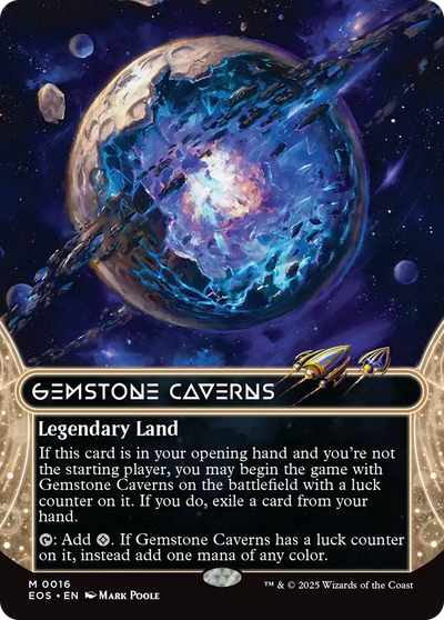 Gemstone Caverns (0016) (Borderless) (16) (Edge of Eternities: Stellar Sights)