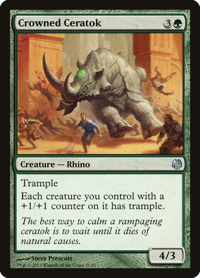 Crowned Ceratok (51) [Heroes vs. Monsters]