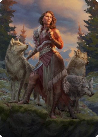 Arlinn, the Pack's Hope Art Card (01/81) (1) [Innistrad: Midnight Hunt]