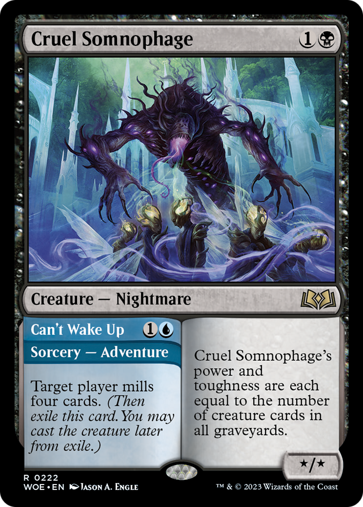 Cruel Somnophage (222) [Wilds of Eldraine]