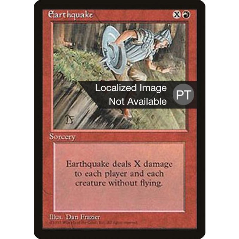 Earthquake [Fourth Edition (Foreign Black Border)] Mtg Single