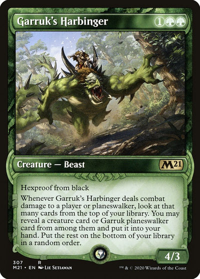 Garruk's Harbinger (Showcase) (307) (Core Set 2021)