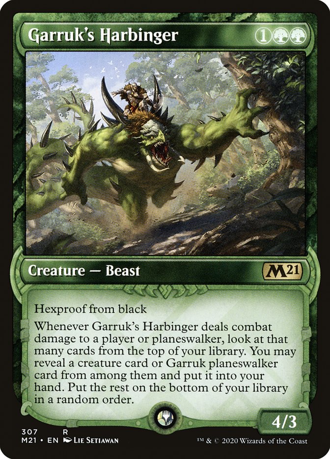 Garruk's Harbinger (Showcase) (307) (Core Set 2021)