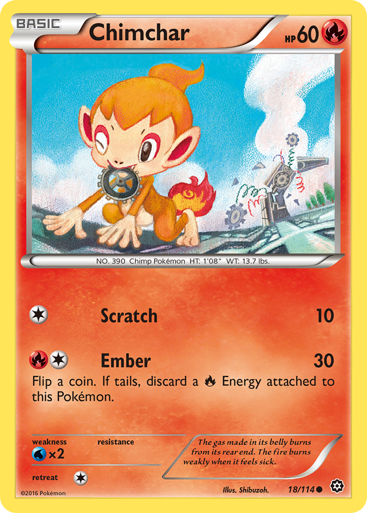 Chimchar (18/114) (XY - Steam Siege)