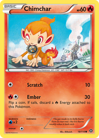 Chimchar (18/114) (XY - Steam Siege)