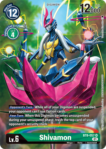Shivamon (Alternate Art) (BT8-057 SR) (New Awakening)