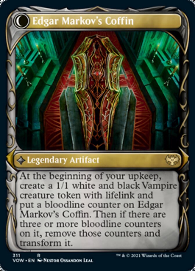 Edgar, Charmed Groom // Edgar Markov's Coffin (Showcase Fang Frame) [Innistrad: Crimson Vow] - Inner Nerd