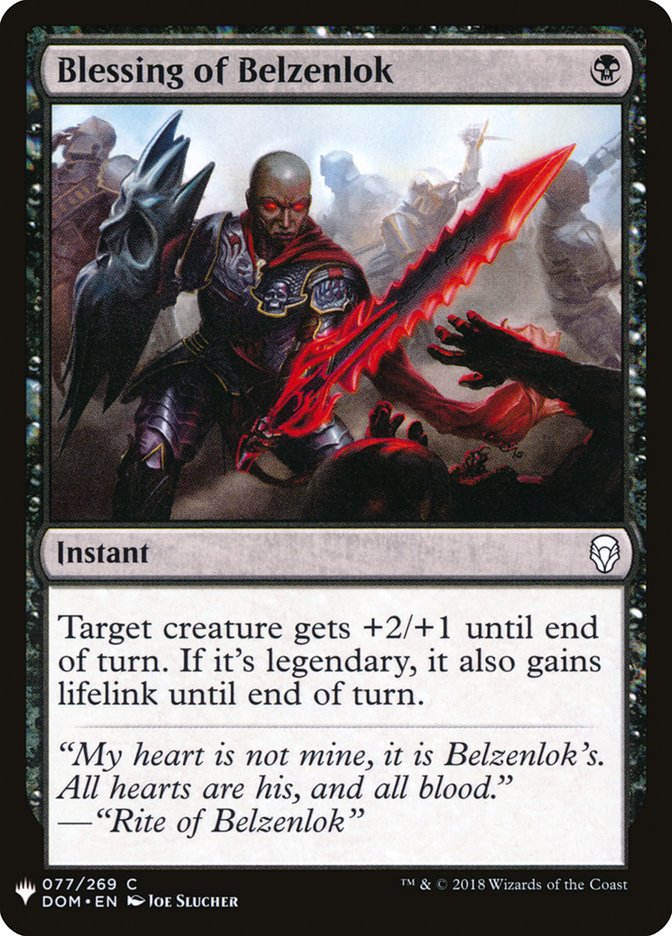 Blessing of Belzenlok (77) [The List Reprints]