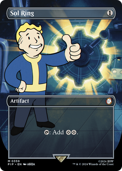 Sol Ring (Borderless) (359) (Universes Beyond: Fallout)