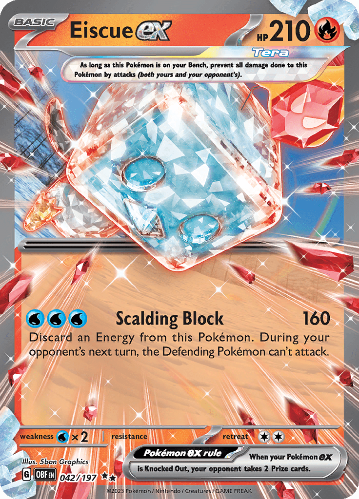 Eiscue ex (042/197) [Scarlet & Violet: Obsidian Flames] - Inner Nerd