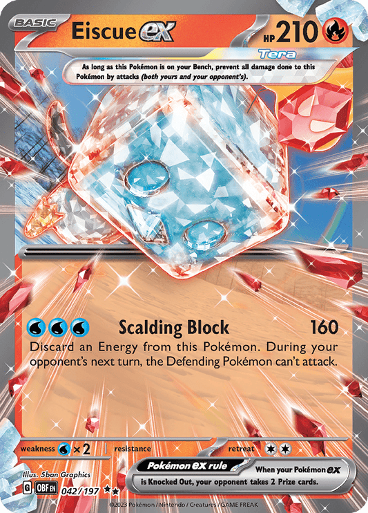 Eiscue ex (042/197) [Scarlet & Violet: Obsidian Flames] - Inner Nerd