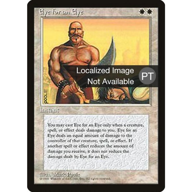 Eye For An [Fourth Edition (Foreign Black Border)] Mtg Single