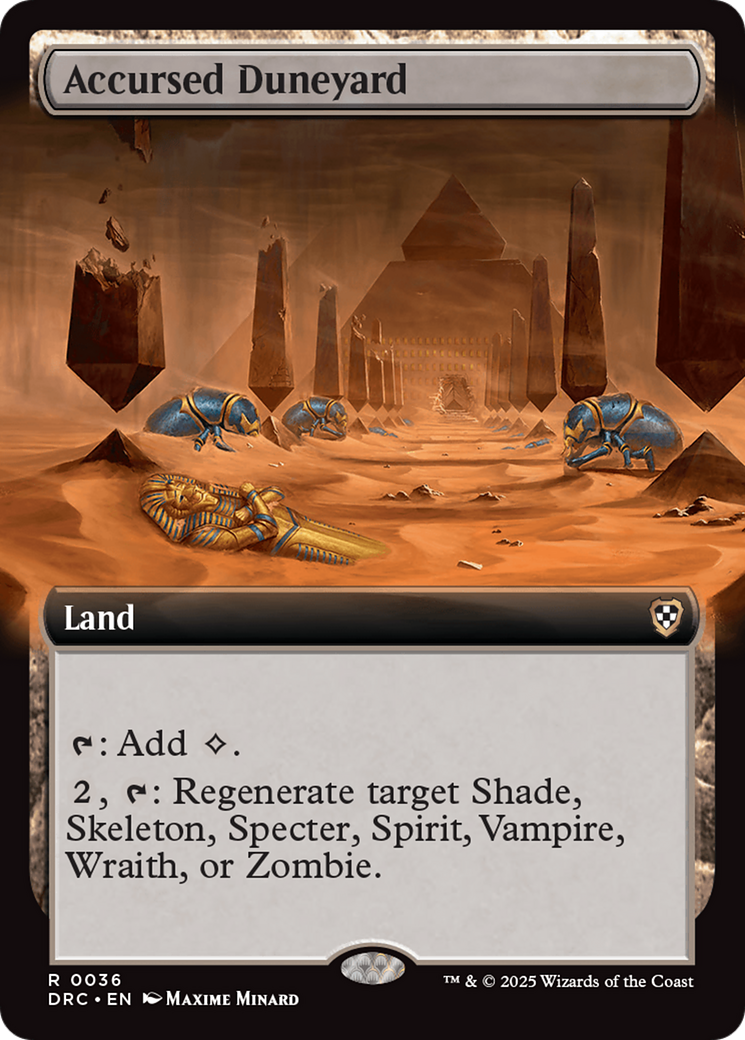 Accursed Duneyard (Extended Art) (36) [Aetherdrift]