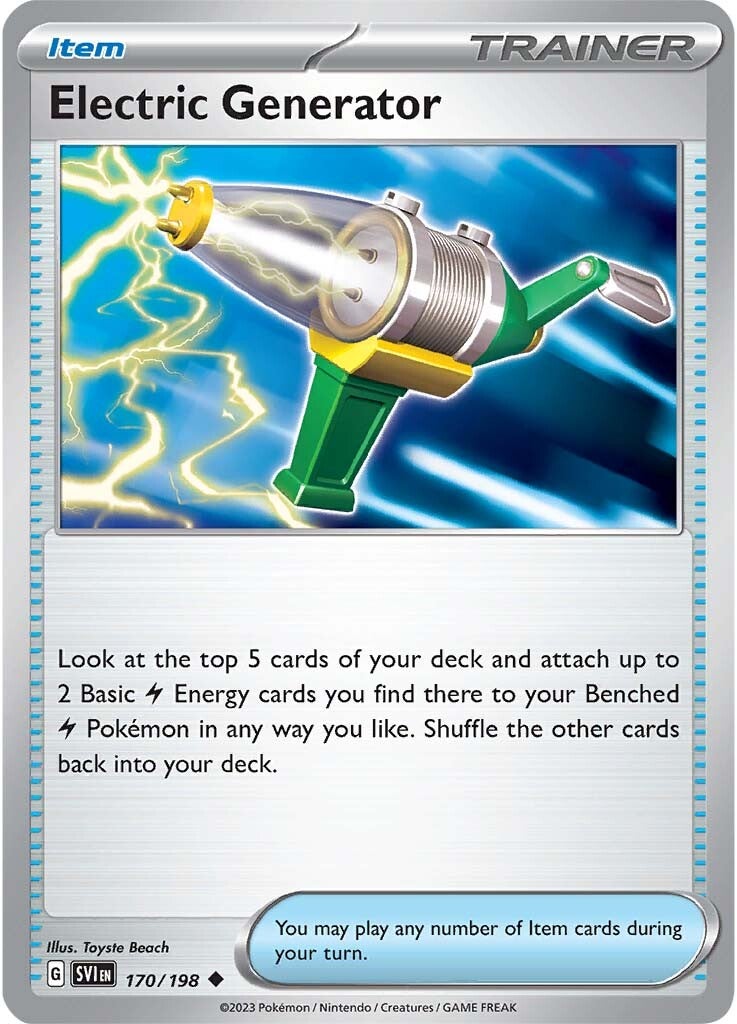 Electric Generator (170/198) (SV01: Scarlet & Violet Base Set)