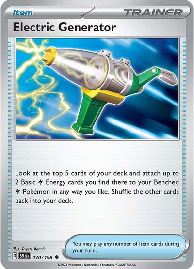 Electric Generator (170/198) (SV01: Scarlet & Violet Base Set)