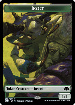 Insect // Sheep Double-Sided Token (10 // 12) (Dominaria Remastered)