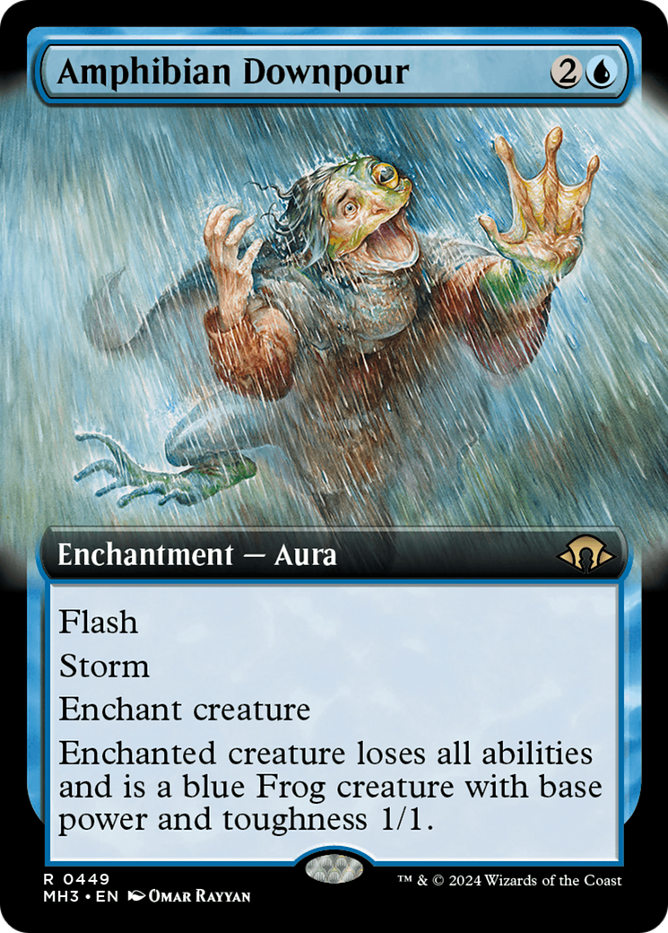 Amphibian Downpour (Extended Art) (449) [Modern Horizons 3]