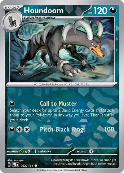 Houndoom (Poke Ball Pattern) (063/131) (SV: Prismatic Evolutions)