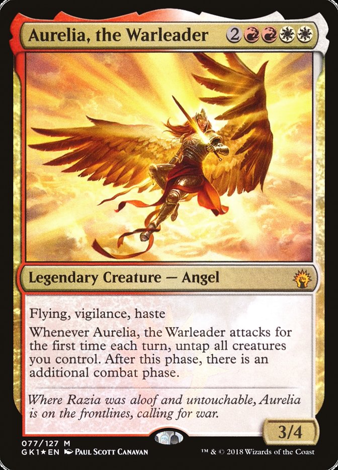 Aurelia, the Warleader (77) [Guilds of Ravnica: Guild Kits]